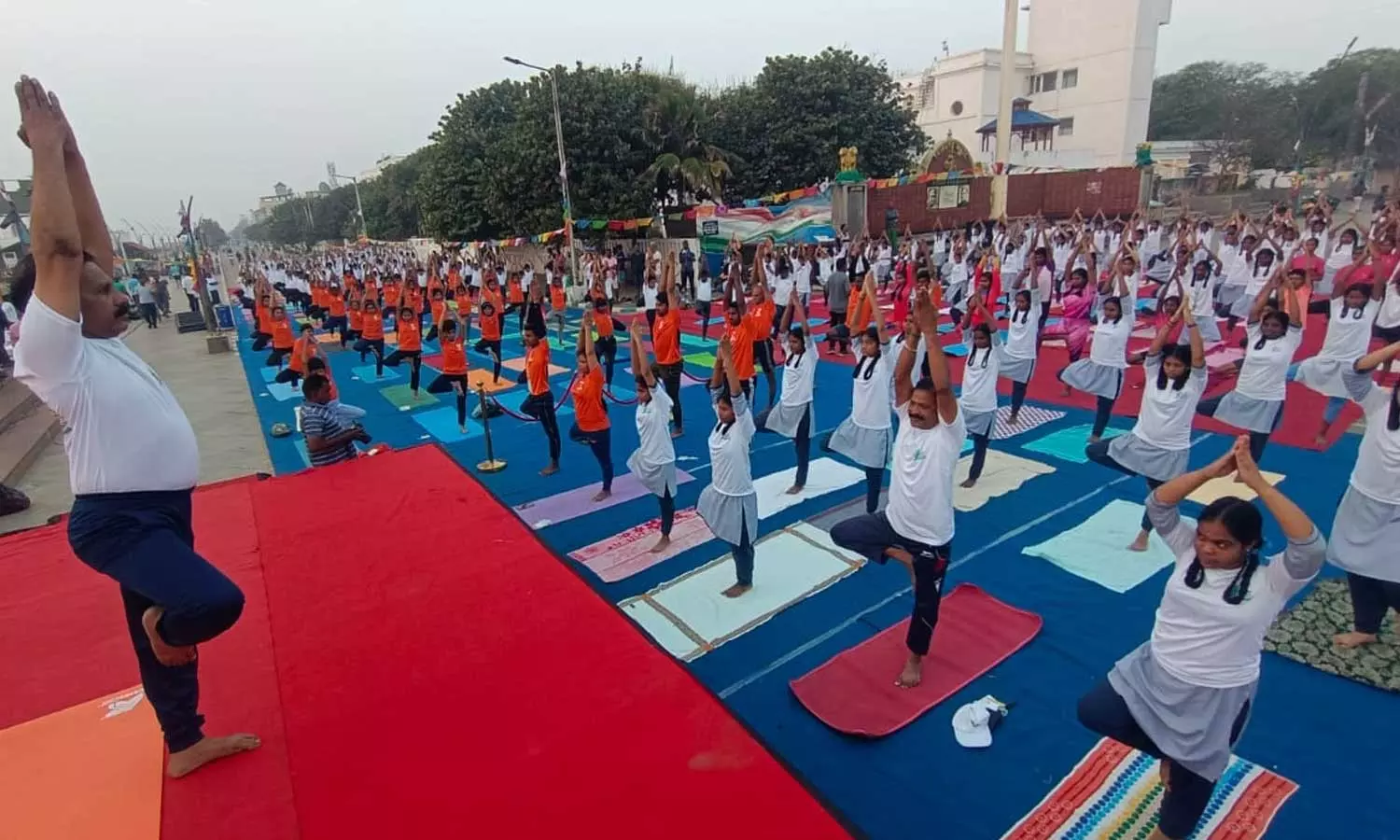 புதுச்சேரியில் சர்வதேச யோகா போட்டி- 1,208 பேர் பங்கேற்பு