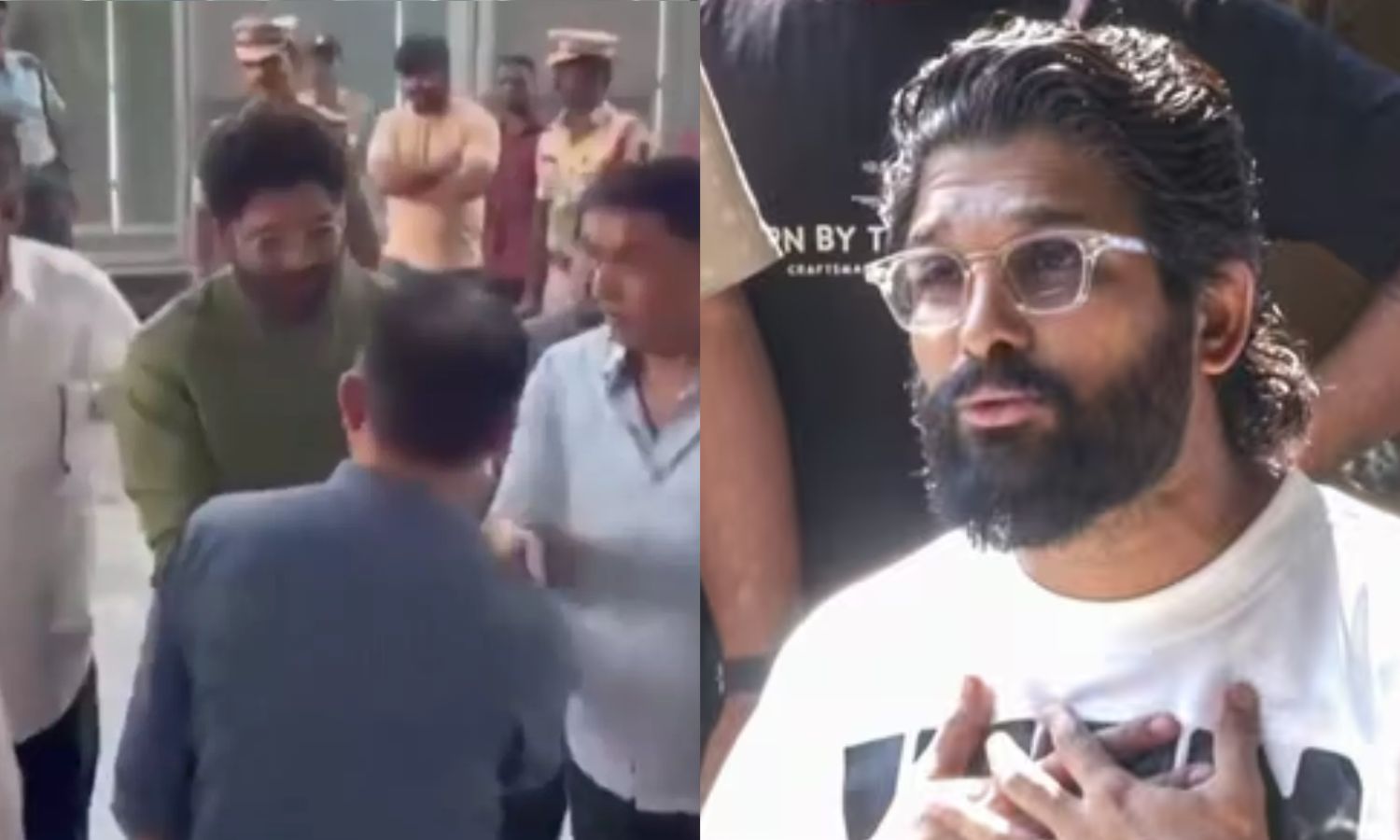 VIDEO: 'புஷ்பா 2' கூட்டநெரிசலில் காயமடைந்த சிறுவனை பார்க்க மருத்துவமனைக்கு சென்ற அல்லு அர்ஜுன்