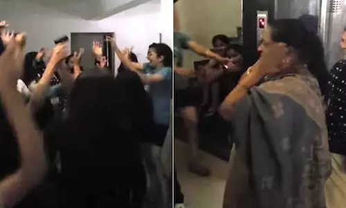 VIDEO: மாணவிகளுடன் நடனமாடிய வார்டன்...