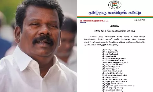 ஈரோடு கிழக்கு சட்டமன்ற இடைத்தேர்தல் பணிக்குழு- காங்கிரஸ் அறிவிப்பு