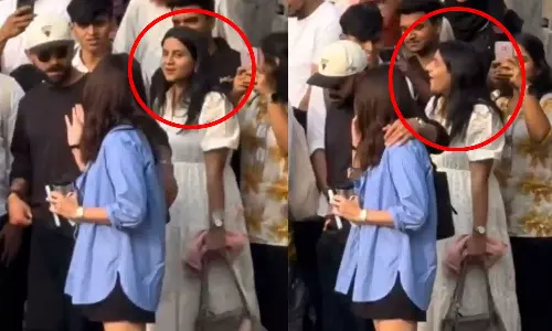 விராட் கோலி என தெரிந்ததும் ரசிகை கொடுத்த ரியாக்ஷன் - வைரலாகும் வீடியோ