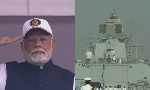 3 அதிநவீன போர்க்கப்பல்களை பிரதமர் மோடி நாட்டுக்கு அர்ப்பணித்தார்