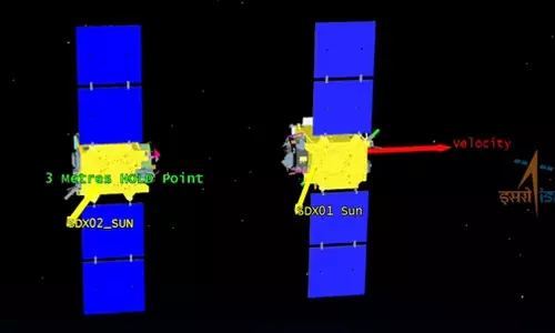 விண்கலம் இணைப்பு வீடியோவை வெளியிட்ட இஸ்ரோ