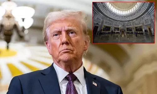 கடும் குளிர்: கேப்பிட்டல் உள் அரங்கத்தில் பதவி ஏற்கும் டொனால்டு டிரம்ப்