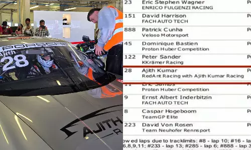 ஐரோப்பிய போர்ஷே ஸ்பிரிண்ட் தொடர் 2025- நடிகர் அஜித் முதல் தகுதி சுற்றில் தேர்வு