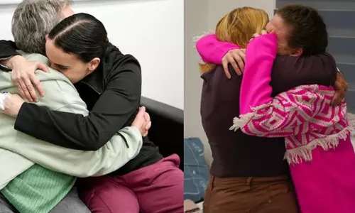 ஹமாஸ் அமைப்பினரால் விடுவிக்கப்பட்ட 3 பிணைக்கைதிகளும் பத்திரமாக இஸ்ரேல் திரும்பினர்