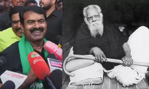 அத விடுங்க.. ஈரோட்டில் பெரியாரை பற்றி பேசி வாக்கு கேளுங்கள்- திமுகவுக்கு சீமான் சவால்