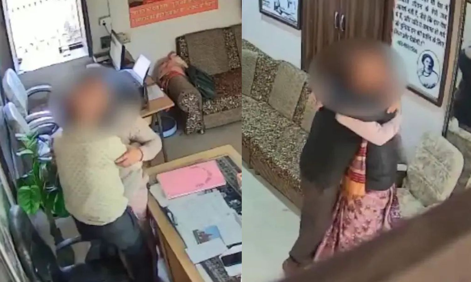 அரசுப் பள்ளியில் ஆசிரியையுடன் தலைமையாசிரியர் செய்த அசிங்கம்.. லீக் ஆன சிசிடிவி வீடியோ