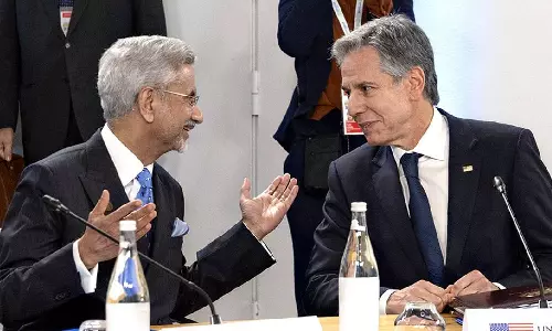 குவாட் அமைப்பு கூட்டம்: அமெரிக்க வெளியுறவு மந்திரியுடன் எஸ்.ஜெய்சங்கர் ஆலோசனை