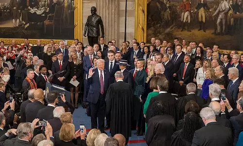 டிரம்ப் பதவி ஏற்பு விழாவை 2½ கோடி பேர் மட்டுமே நேரலையில் பார்த்தனர்