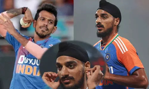 யுஸ்வேந்திர சாஹலிடன் மன்னிப்பு கேட்ட அர்ஷ்தீப் சிங்- வைரல் வீடியோ