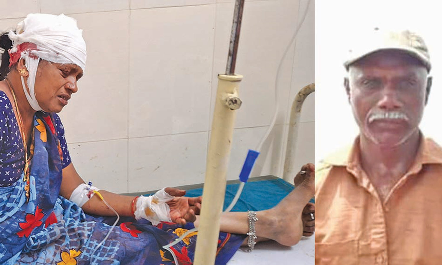 மனைவியை சரமாரியாக வெட்டிய கணவன்- கைதுக்கு பயந்து தூக்கு போட்டு தற்கொலை