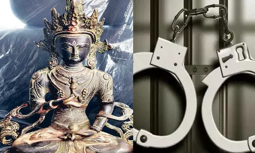 தேனியில் ஐம்பொன் சிலை, போலி மரகத கற்கள் விற்க முயன்ற 6 பேர் கைது