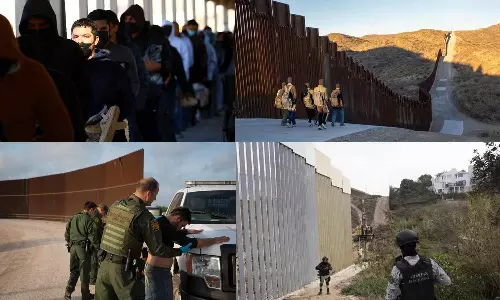 சட்டவிரோதமாக குடியேறியவர்களை கைது செய்து ராணுவ விமானம் மூலம் வெளியேற்றிய அமெரிக்கா