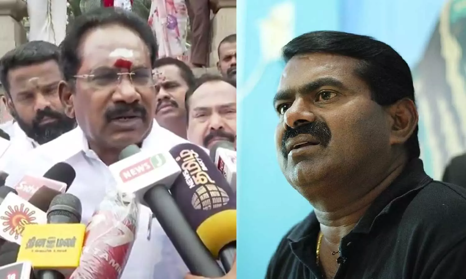 சீமானை இந்நேரம் சிறையில் பிடித்துப் போட்டிருக்க வேண்டும் - செல்லூர் ராஜு சீமானை இந்நேரம் சிறையில் பிடித்துப் போட்டிருக்க வேண்டும் - செல்லூர் ராஜு