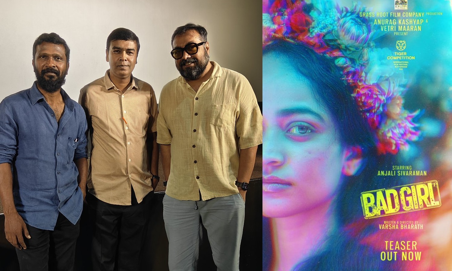 வெற்றி மாறன் மற்றூம் அனுராக் காஷ்யப் இணைந்து வழங்கும் Bad Girl டீசர் வெளியீடு