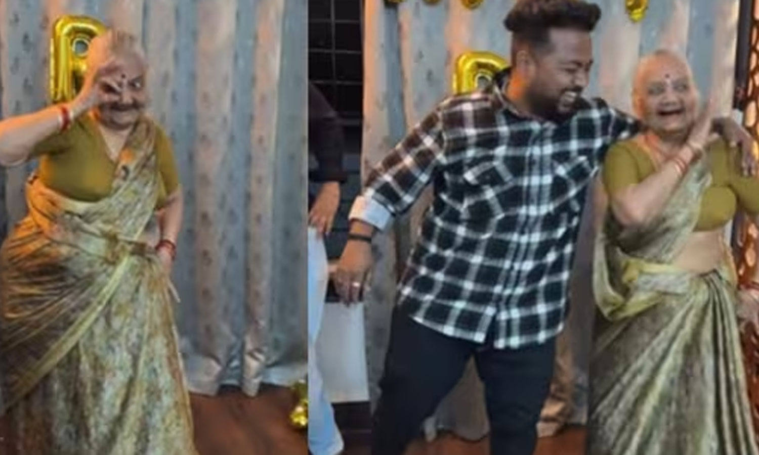 புஷ்பா- 2 பாடலுக்கு பாட்டியுடன் நடனமாடிய வாலிபர்- வீடியோ