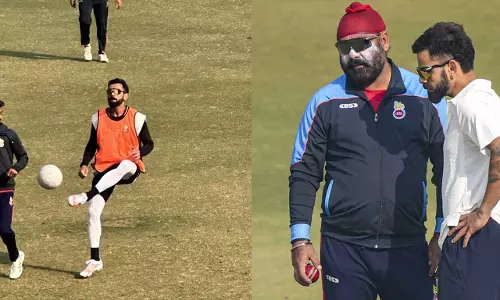 ரஞ்சி டிராபி: பதோனி தலைமையில் டெல்லி அணி.. தீவிர பயிற்சியில் விராட்- வைரலாகும் வீடியோ