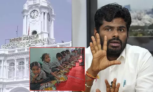 மாணவர்களுக்கான காலை உணவு திட்ட ஒப்பந்தத்தை தனியாருக்குத் தாரைவார்க்க முயற்சிப்பது ஏன்?: அண்ணாமலை