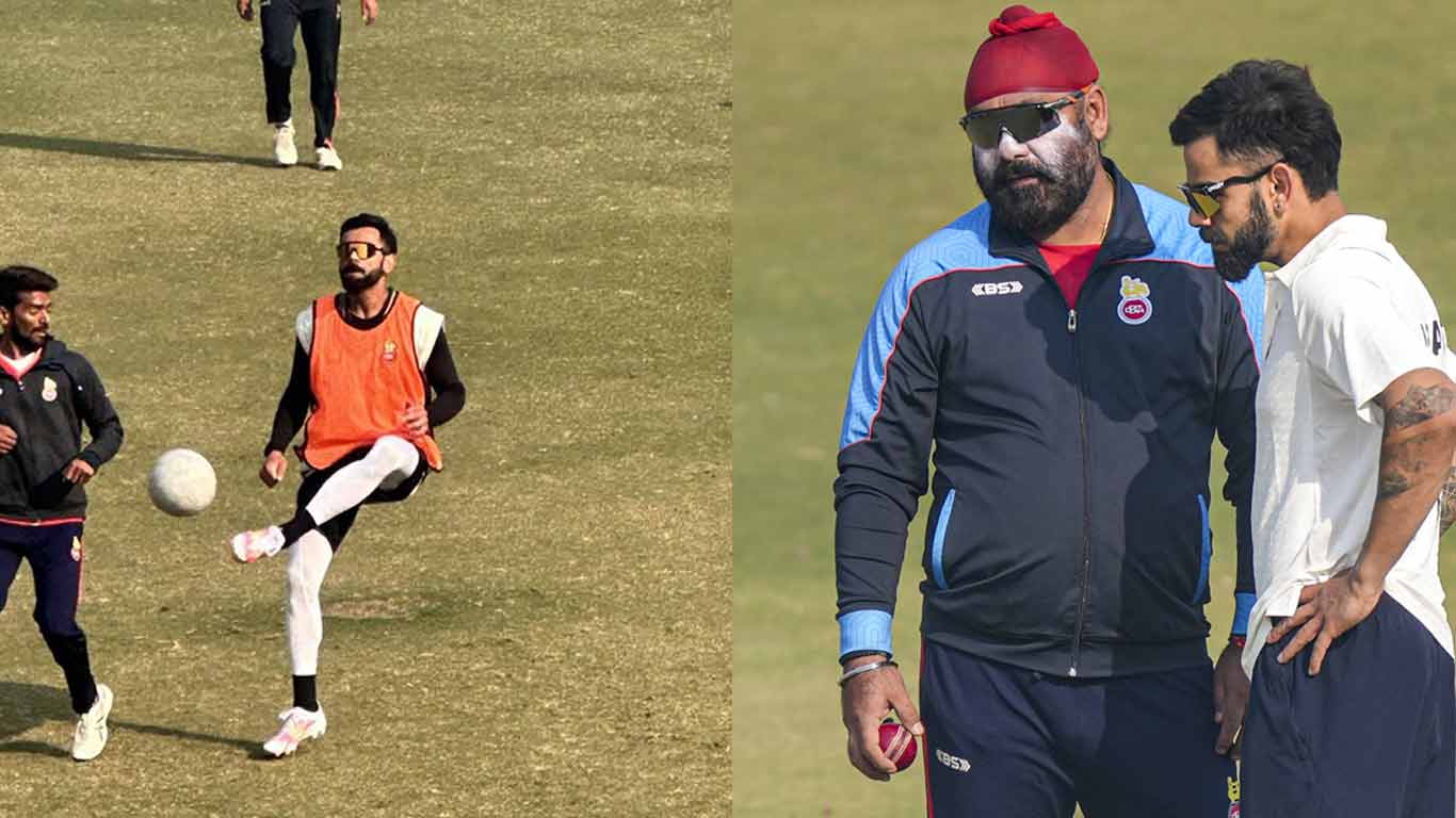 ரஞ்சி டிராபி: பதோனி தலைமையில் டெல்லி அணி.. தீவிர பயிற்சியில் விராட்- வைரலாகும் வீடியோ