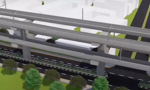 உலகில் முதல்முறை: சென்னை மெட்ரோவில் ஒரே தூணில் 5 தண்டவாளங்கள்