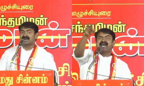 தேர்தல் பரப்புரையில் வன்முறை பேச்சு- சீமான் மீது வழக்குப்பதிவு