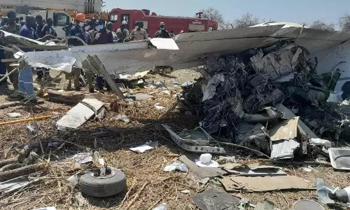 தெற்கு சூடானில் விமானம் விழுந்து நொறுங்கியதில் 18 பேர் பலி