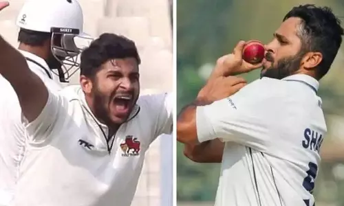 வீடியோ: ரஞ்சி டிராபியில் ஹாட்ரிக் விக்கெட் வீழ்த்திய 5-வது வீரர்.. ஷர்துல் தாகூர் சாதனை