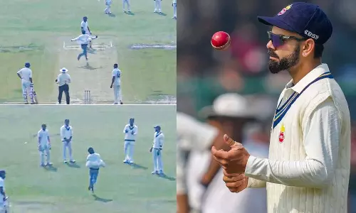 ரஞ்சி டிராபி: விராட் கோலியை பார்க்க மைதானத்திற்குள் நுழைந்த ரசிகர்- வைரல் வீடியோ