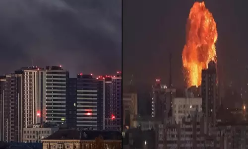 டிரோன்கள் மூலம் உக்ரைன் மீது சரமாரி தாக்குதல் நடத்திய ரஷியா