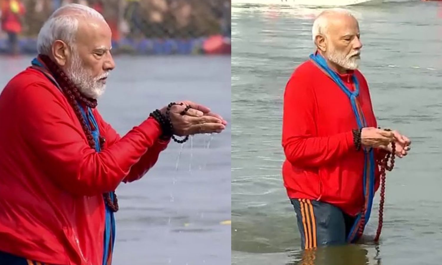 VIDEO: மகா கும்பமேளா திரிவேணி சங்கமத்தில் 'புனித' நீராடிய பிரதமர் மோடி!