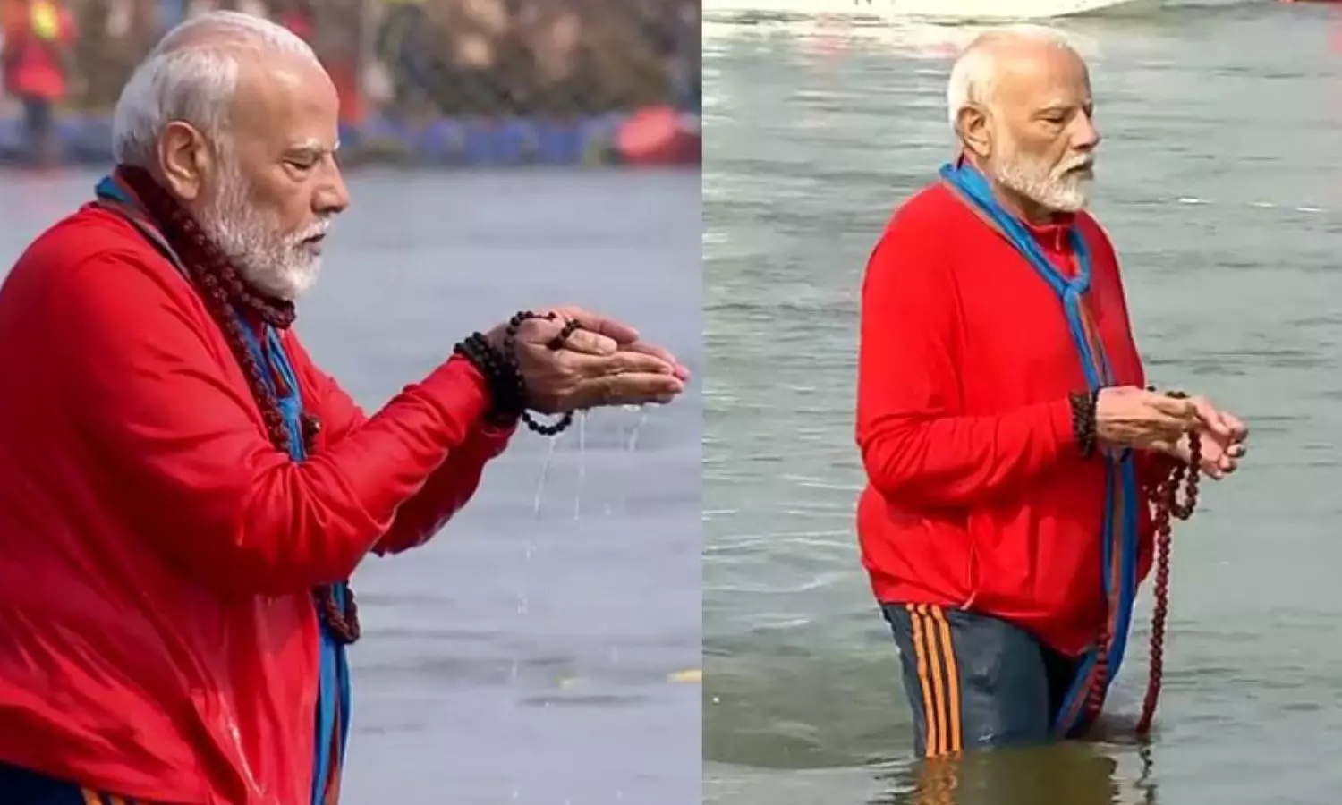 VIDEO: மகா கும்பமேளா திரிவேணி சங்கமத்தில் புனித நீராடிய பிரதமர் மோடி! VIDEO: மகா கும்பமேளா திரிவேணி சங்கமத்தில் புனித நீராடிய பிரதமர் மோடி!