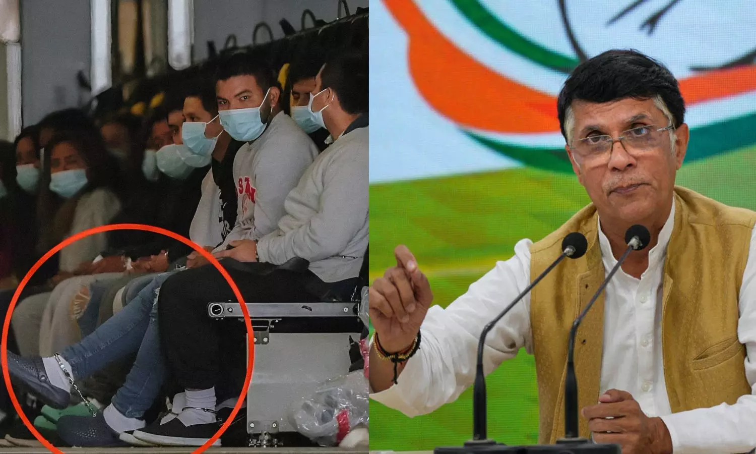 நாடு கடத்தப்பட்ட 205 இந்தியர்களை கைவிலங்கிட்டு கொடுமைப்படுத்திய அமெரிக்கா - காங்கிரஸ் குற்றச்சாட்டு நாடு கடத்தப்பட்ட 205 இந்தியர்களை கைவிலங்கிட்டு கொடுமைப்படுத்திய அமெரிக்கா - காங்கிரஸ் குற்றச்சாட்டு