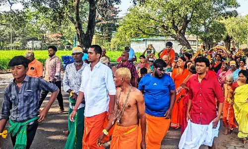 பழனியில் பாதயாத்திரை பக்தர்கள் வருகை அதிகரிப்பு