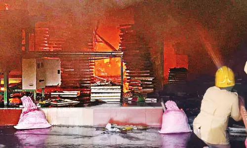 கோவில்பட்டி தீப்பெட்டி ஆலை விபத்தில் ரூ.2 கோடி மதிப்பிலான பொருட்கள் எரிந்து நாசம்