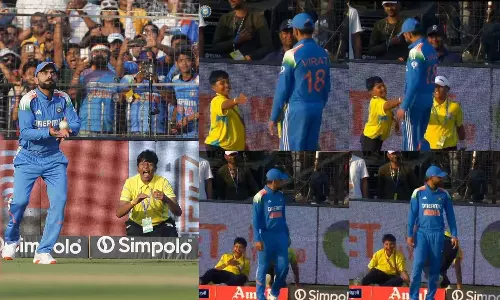 VIDEO: கைக்கொடுத்த விராட் கோலி..  குட்டி ரசிகர் கொடுத்த ரியாக்ஷன் இணையத்தில் வைரல்