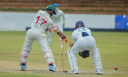 புலவாயோ டெஸ்ட்: நான்காம் நாள் முடிவில் ஜிம்பாப்வே 187/7