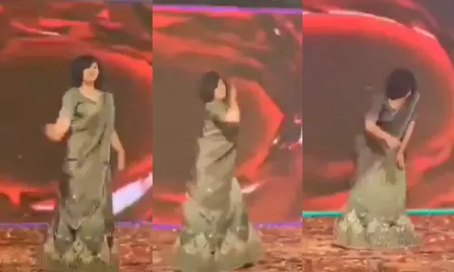 மேடையில் டான்ஸ் ஆடும் போதே சுருண்டு விழுந்த இளம்பெண் உயிரிழப்பு - அதிர்ச்சி வீடியோ