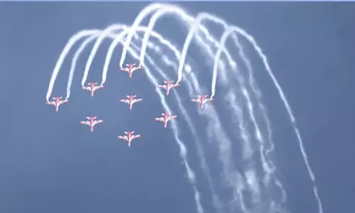 VIDEO: சாகசத்தை தொடங்கிய போர் விமானங்கள்.. பெங்களூரு சர்வதேச விமான கண்காட்சி தொடக்கம்