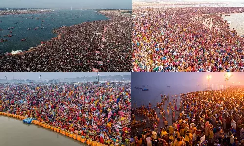 மகா கும்பமேளா: பிரயாக்ராஜ் திரிவேணி சங்கமத்தில் 45 கோடிக்கும் மேற்பட்ட பக்தர்கள் புனித நீராடல்- உ.பி. அரசு தகவல்