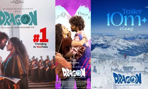 யூடியூபில் 10 மில்லியன் பார்வைகளை கடந்த டிராகன் படத்தின் டிரெய்லர்