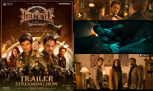 ஜீவா - அர்ஜுன் நடித்த அகத்தியா படத்தின் டிரெய்லர் வெளியீடு