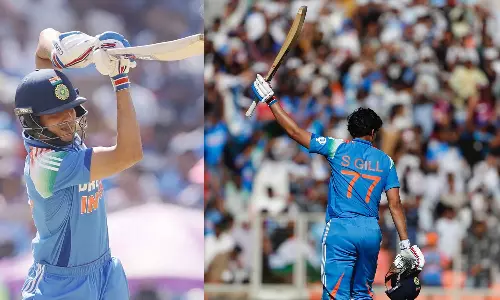 மோடி மைதானத்தில் மூன்று வடிவிலான கிரிக்கெட்டிலும் சதம் விளாசிய சுப்மன் கில்