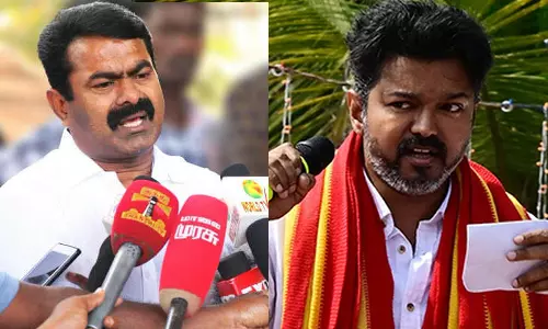 பணக்கொழுப்பு: மைக்கை நீட்டிவிட்டால் போதும் சீமான் எதையாவது உளருவார்- த.வெ.க பதிலடி