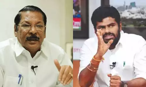 `அறிவாலயத்தில் உள்ள ஒரு புல்லை கூட அண்ணாமலையால் புடுங்க முடியாது- ஆர்.எஸ்.பாரதி