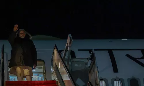 அமெரிக்க பயணத்தை முடித்துக்கொண்டு இந்தியா புறப்பட்டார் பிரதமர் மோடி