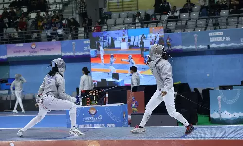 தேசிய விளையாட்டு வாள்வீச்சு போட்டியில் தமிழ்நாடுக்கு 6 பதக்கம்