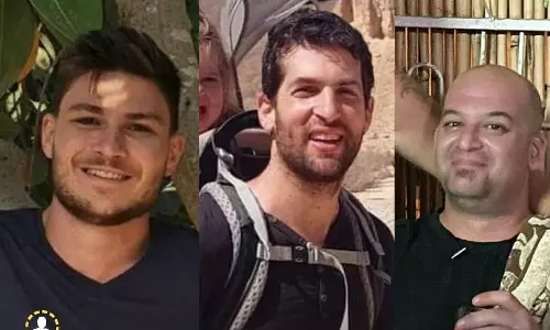 ஹமாஸ் விடுவித்த 3 பணயக் கைதிகள் பத்திரமாக ஒப்படைப்பு: இஸ்ரேல்