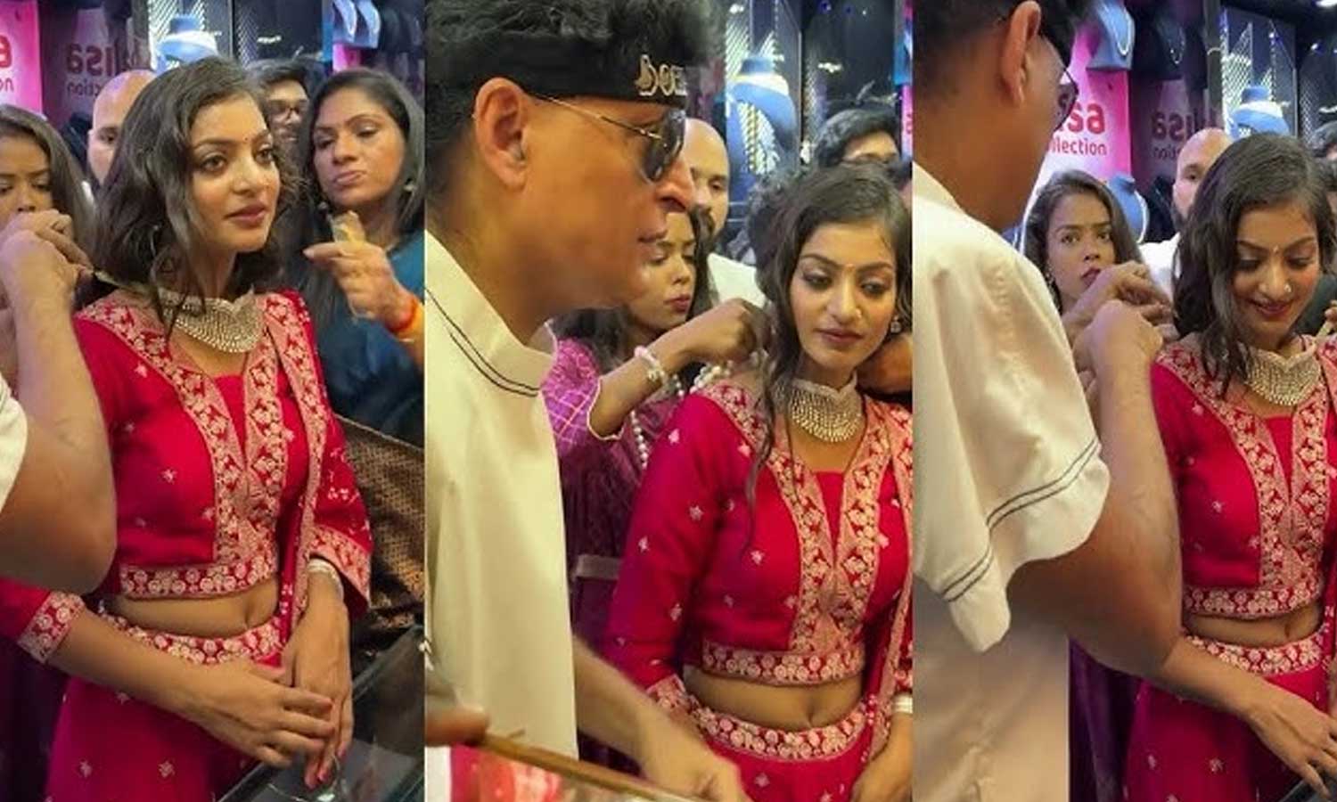 கேரளாவில் கும்பமேளா காந்த கண்ணழகி - விலை உயர்ந்த நெக்லஸை பரிசளித்த பாபி செம்மனூர்