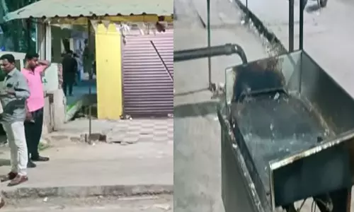 காதல் தகராறில் ஓட்டல் மீது வெடிகுண்டு வீச்சு